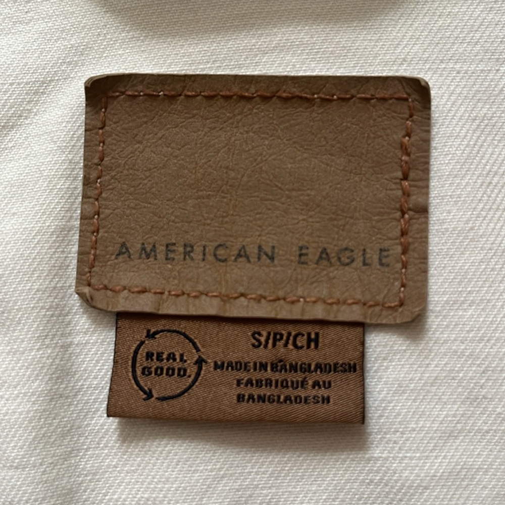 American Eagle White Denim Jacket - Picture 3 of 6
